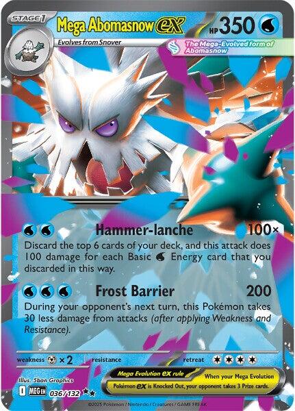 Mega Abomasnow ex (036/132) [Mega Evolutions: Base Set] | Good Games Adelaide SA