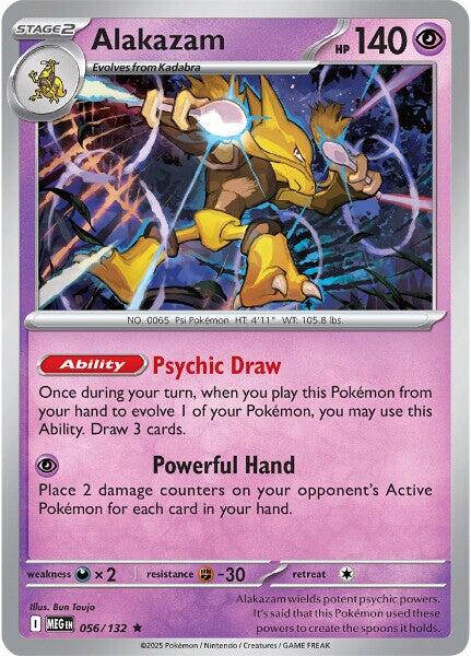 Alakazam (056/132) [Mega Evolutions: Base Set] | Good Games Adelaide SA