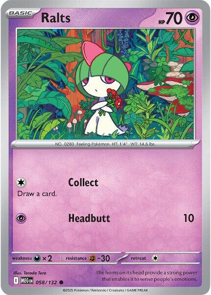 Ralts (058/132) [Mega Evolutions: Base Set] | Good Games Adelaide SA
