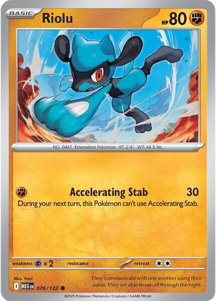 Riolu (076/132) [Mega Evolutions: Base Set] | Good Games Adelaide SA