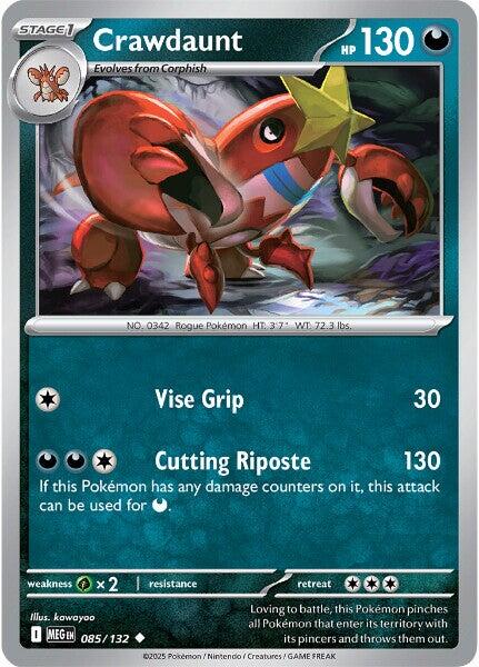 Crawdaunt (085/132) [Mega Evolutions: Base Set] | Good Games Adelaide SA