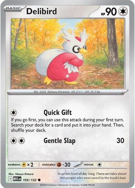 Delibird (105/132) [Mega Evolutions: Base Set] | Good Games Adelaide SA