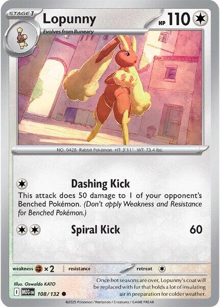 Lopunny (108/132) [Mega Evolutions: Base Set] | Good Games Adelaide SA