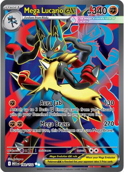 Mega Lucario ex (160/132) [Mega Evolutions: Base Set] | Good Games Adelaide SA