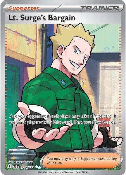 Lt. Surge's Bargain (170/132) [Mega Evolutions: Base Set] | Good Games Adelaide SA