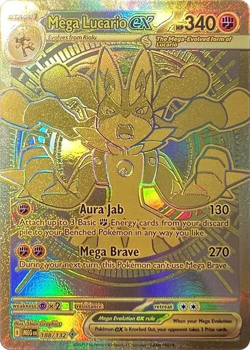 Mega Lucario ex (188/132) [Mega Evolutions: Base Set] | Good Games Adelaide SA