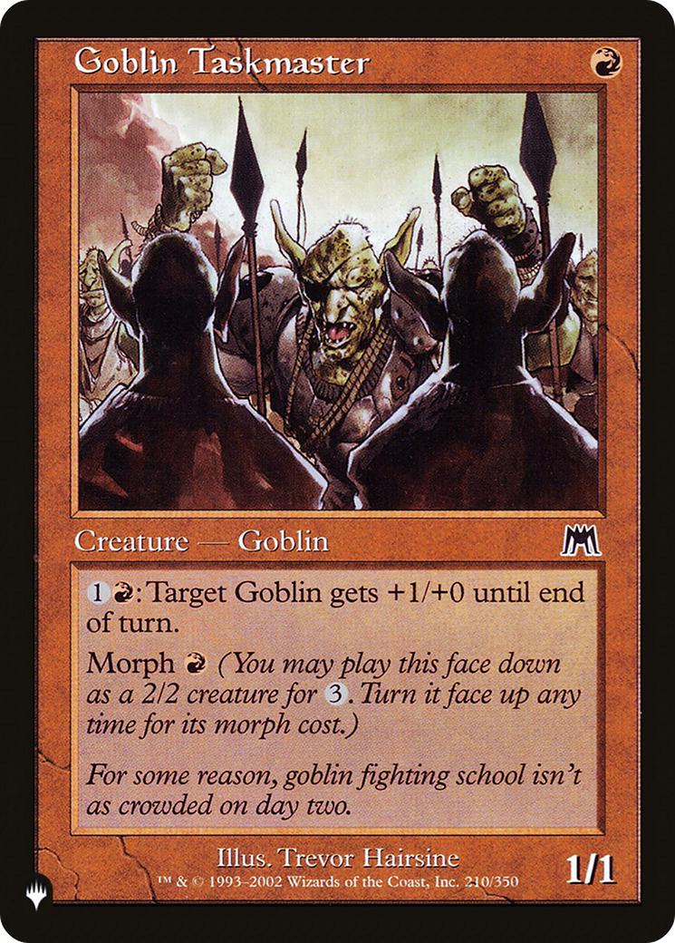 Goblin Taskmaster [The List Reprints] | Good Games Adelaide SA
