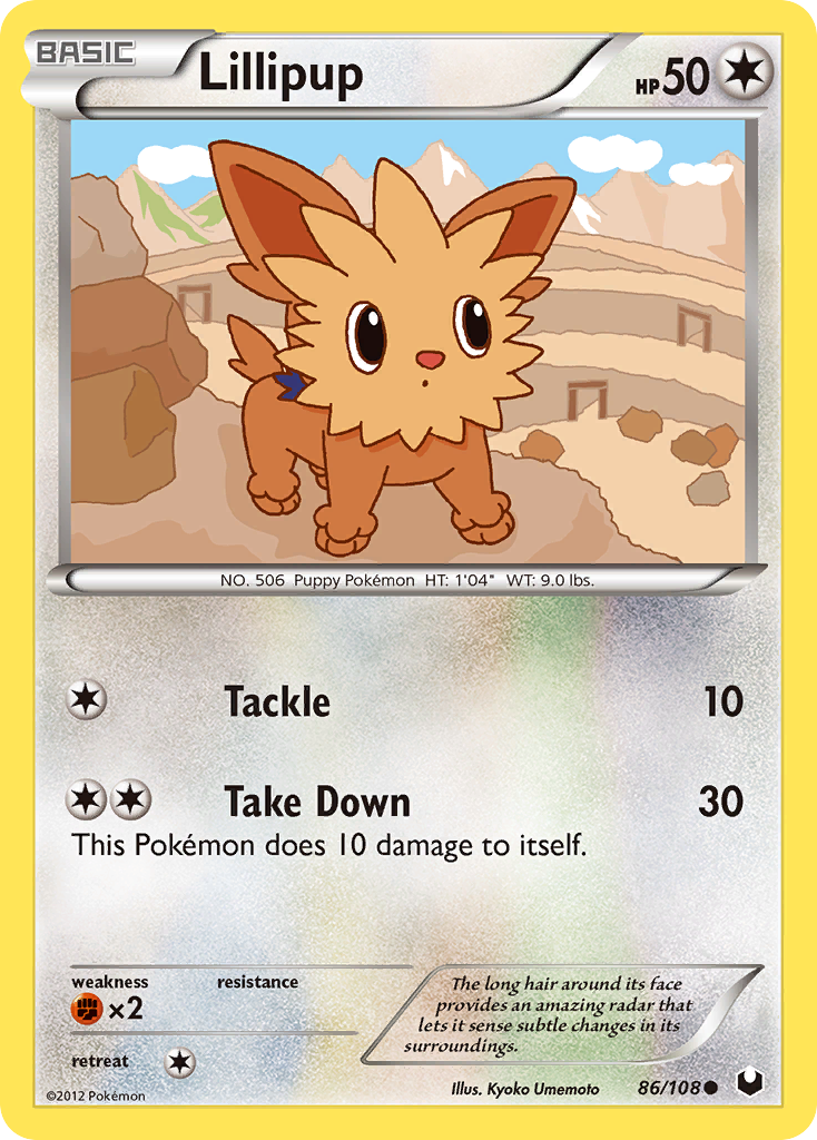 Lillipup (86/108) [Black & White: Dark Explorers] | Good Games Adelaide SA