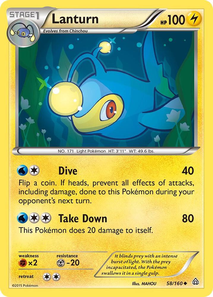 Lanturn 58/160 (XY - Primal Clash)  | Good Games Adelaide SA