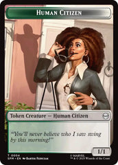 Human Citizen // Treasure Double-Sided Token [Marvel's Spider-Man Tokens] | Good Games Adelaide SA