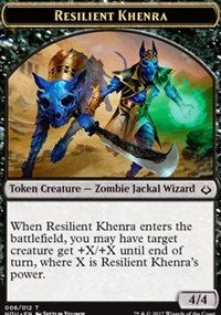 Resilient Khenra // Cat Double-sided Token [Hour of Devastation Tokens] | Good Games Adelaide SA