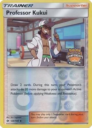 Professor Kukui 128 149 Regional Championships 128/149 (League & Championship Cards)  - Reverse Holofoil | Good Games Adelaide SA