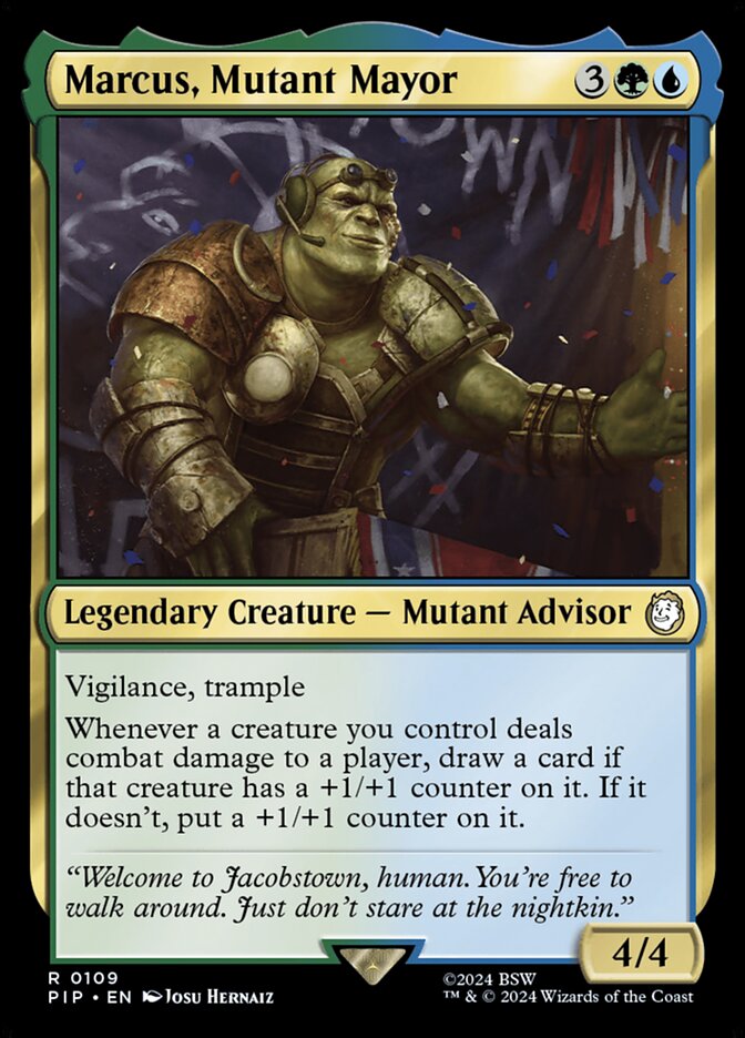 Marcus Mutant Mayor 109 (Universes Beyond: Fallout)  - Foil | Good Games Adelaide SA
