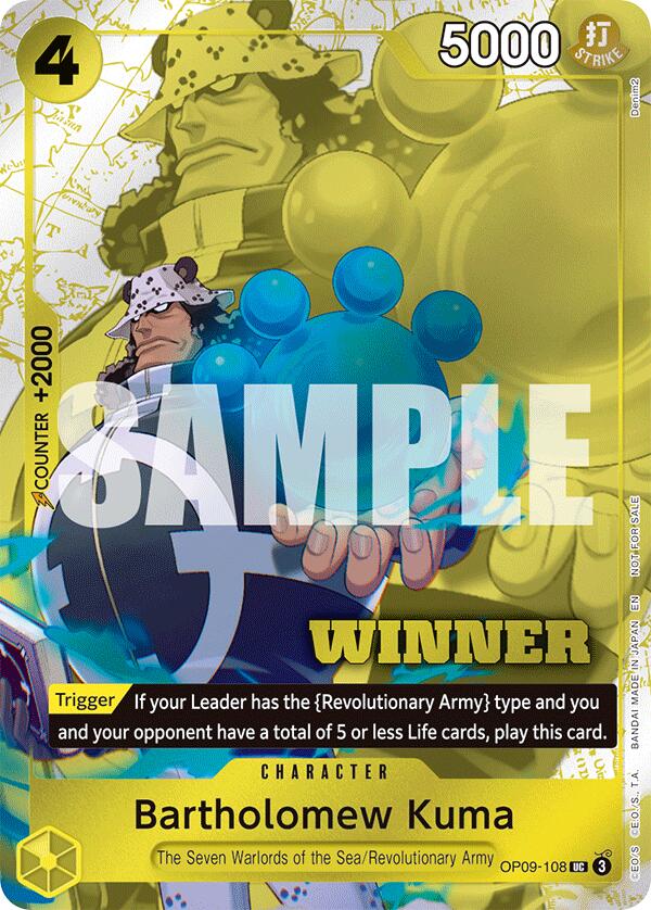 Bartholomew Kuma (Winner Pack 2025 Vol. 4) [One Piece Promotion Cards] | Good Games Adelaide SA