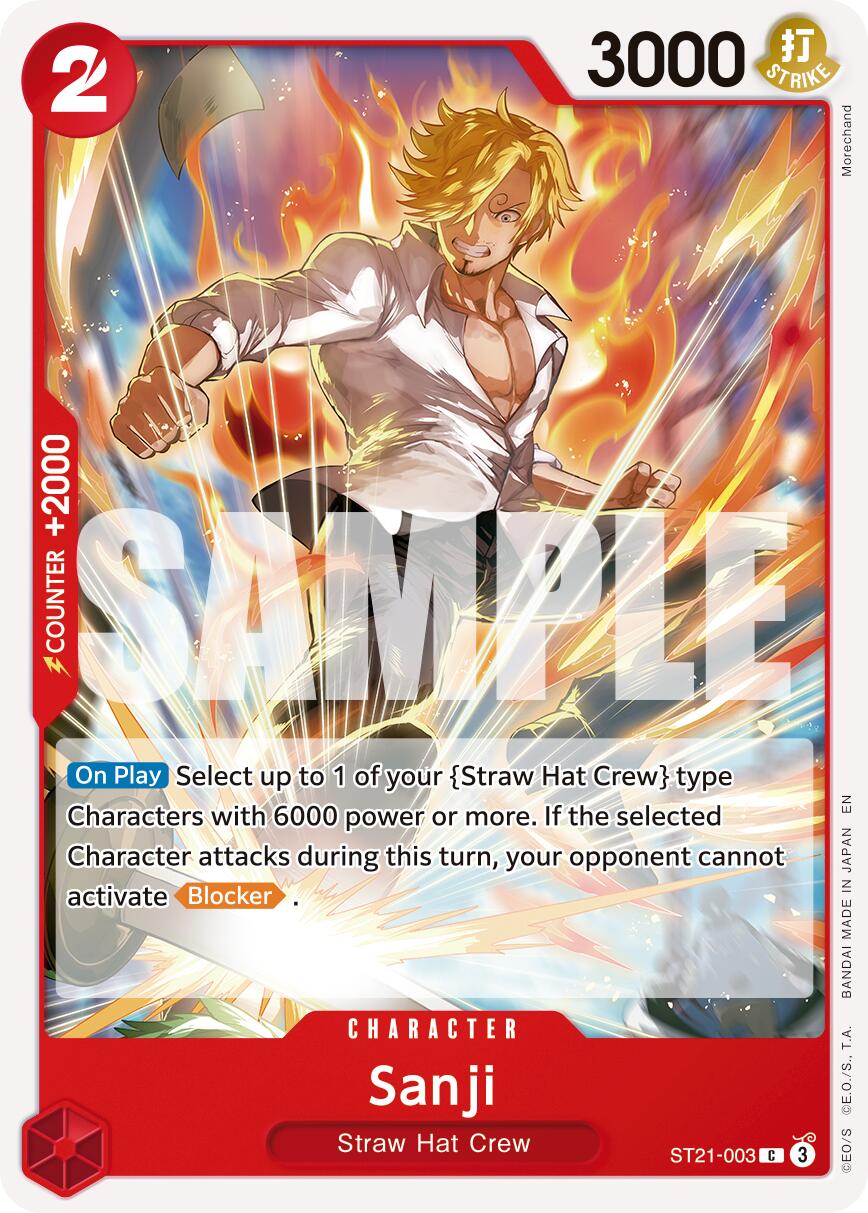 Sanji (ST21-003) (Reprint) [Premium Booster -The Best- Vol. 2] | Good Games Adelaide SA