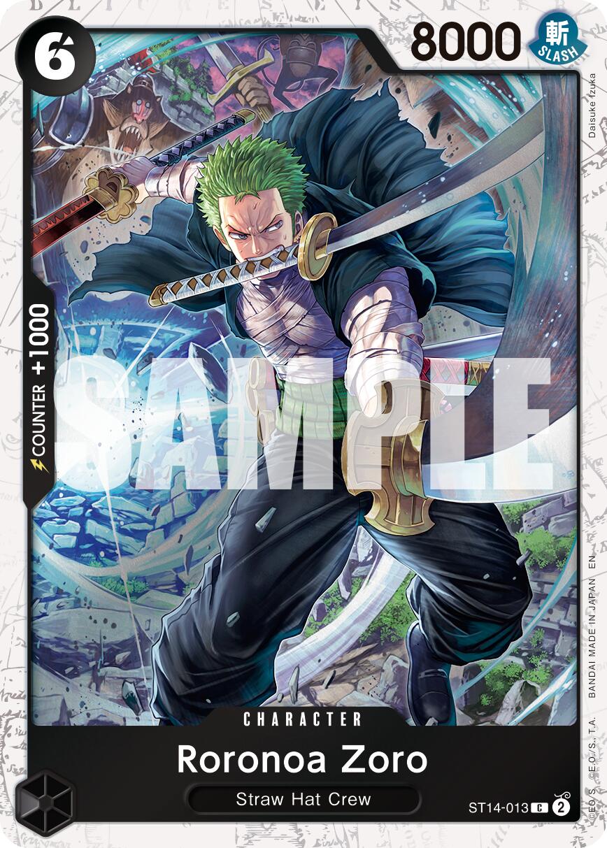 Roronoa Zoro (ST14-013) (Pirate Foil) [Premium Booster -The Best- Vol. 2] | Good Games Adelaide SA