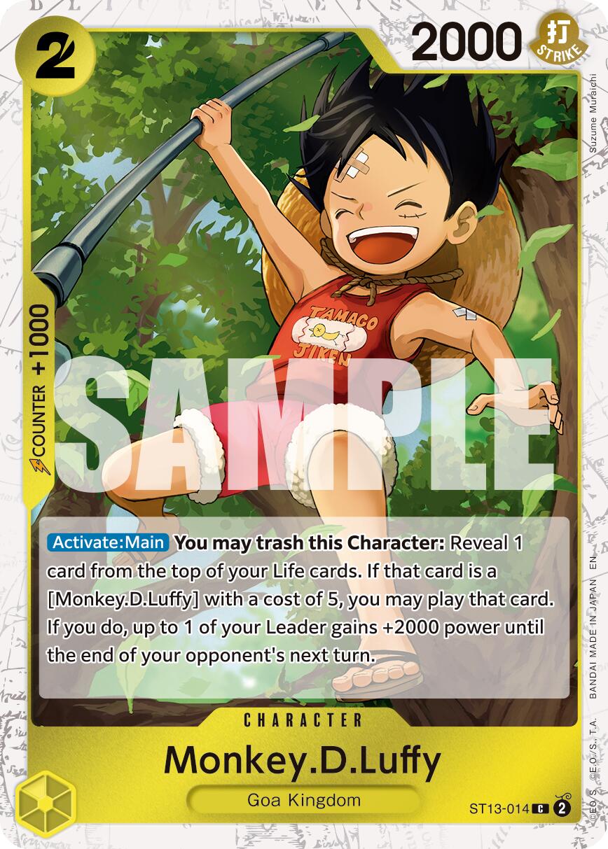 Monkey.D.Luffy (ST13-014) (Pirate Foil) [Premium Booster -The Best- Vol. 2] | Good Games Adelaide SA