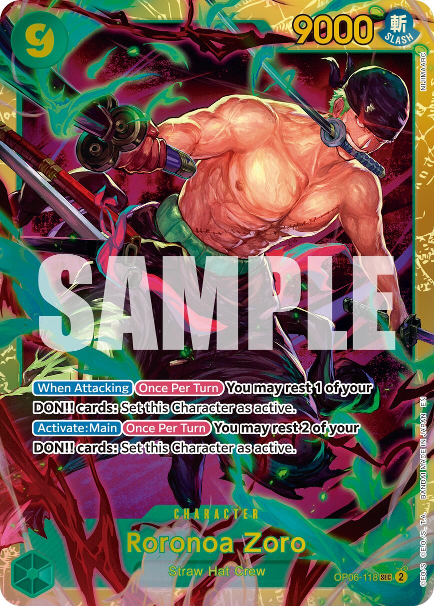 Roronoa Zoro (OP06-118) (Reprint) [Premium Booster -The Best- Vol. 2] | Good Games Adelaide SA