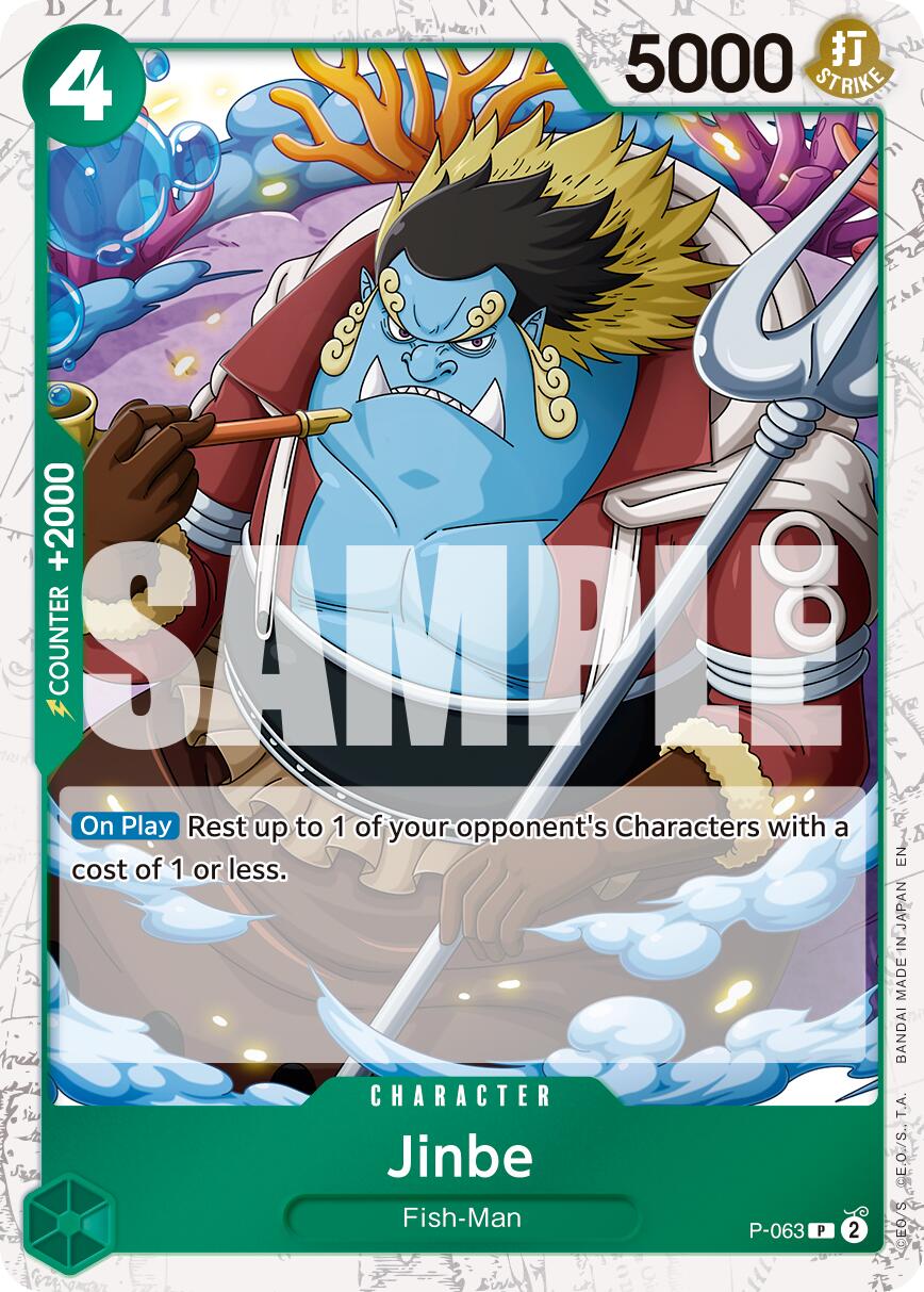 Jinbe (P-063) (Pirate Foil) [Premium Booster -The Best- Vol. 2] | Good Games Adelaide SA