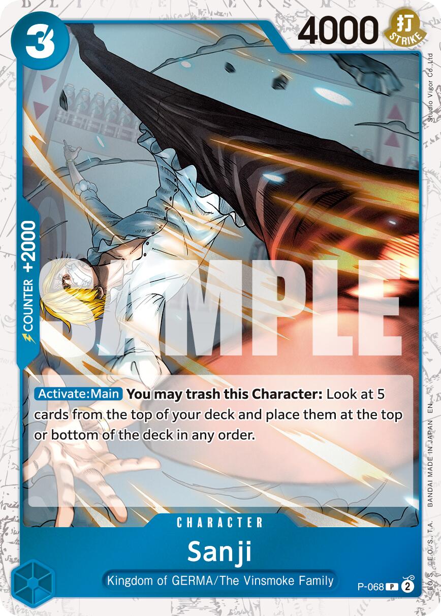 Sanji (P-068) (Pirate Foil) [Premium Booster -The Best- Vol. 2] | Good Games Adelaide SA