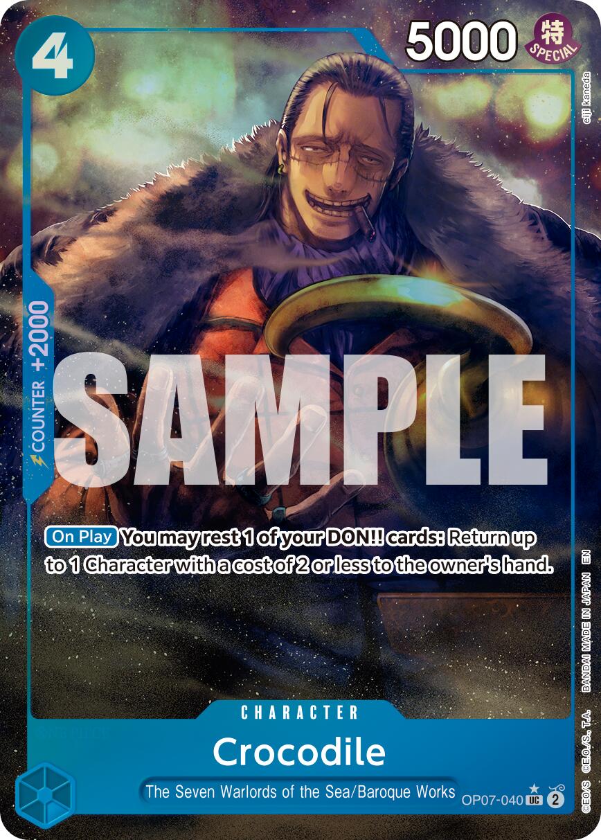 Crocodile (OP07-040) (Alternate Art) [Premium Booster -The Best- Vol. 2] | Good Games Adelaide SA