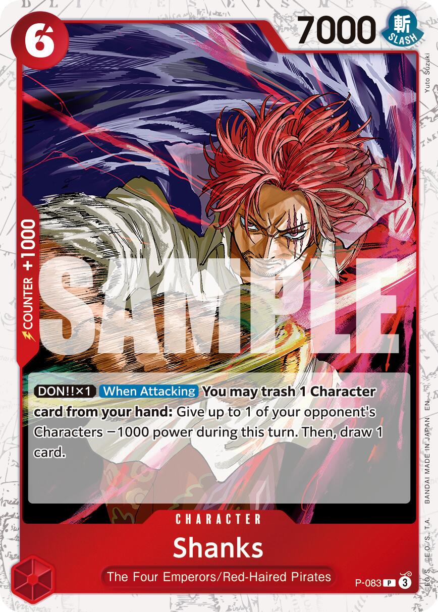 Shanks (P-083) (Pirate Foil) [Premium Booster -The Best- Vol. 2] | Good Games Adelaide SA