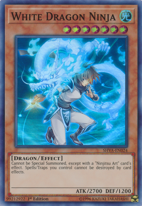 White Dragon Ninja [SHVA-EN024] Super Rare | Good Games Adelaide SA