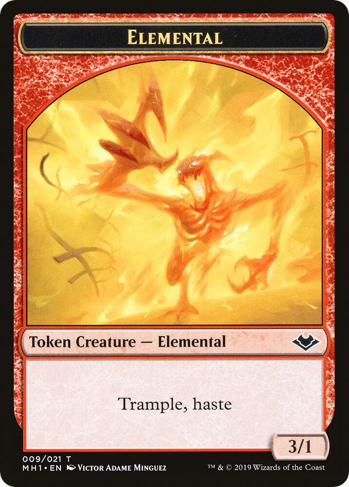 Elemental 009 Spirit Double Sided Token 9 // 16 (Modern Horizons)  | Good Games Adelaide SA