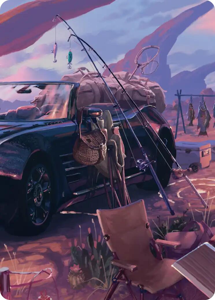 Fishing Gear Scene Art Card [FINAL FANTASY Art Series] | Good Games Adelaide SA