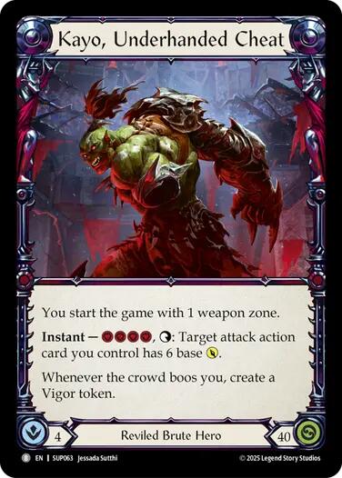 Kayo, Underhanded Cheat // Kayo, Strong-arm [SUP063//SUP064] (Super Slam) | Good Games Adelaide SA