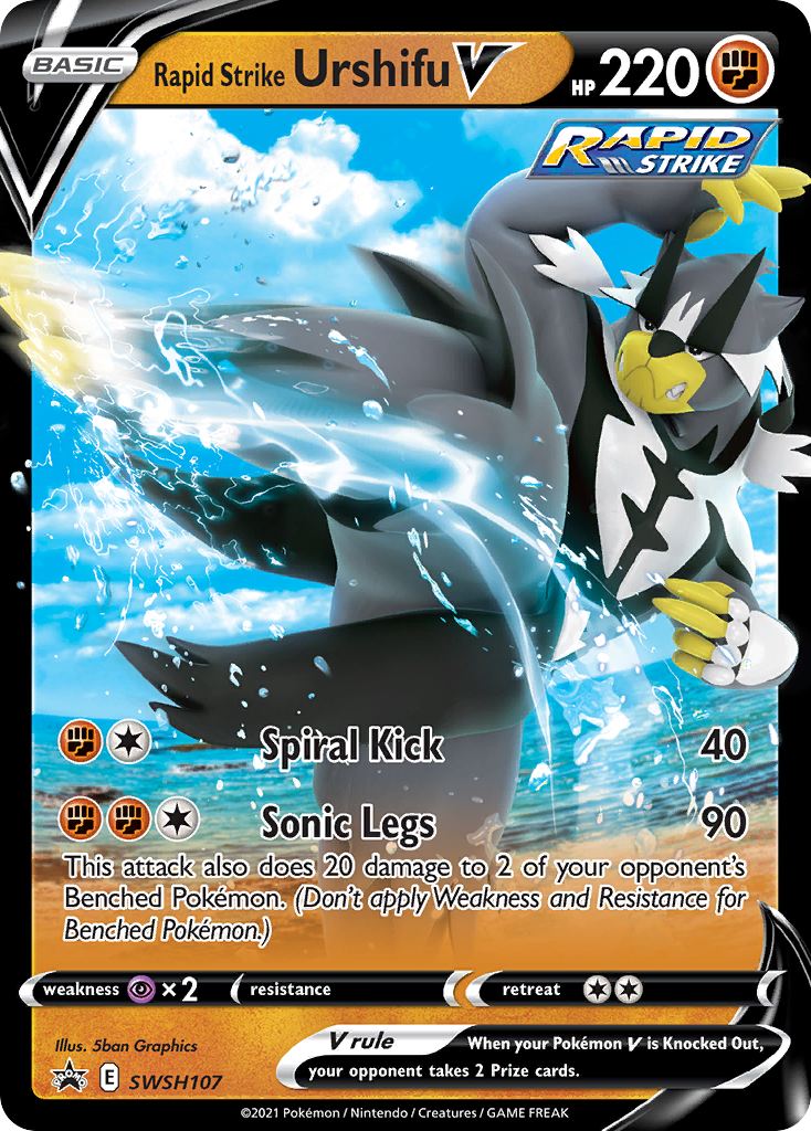 Rapid Strike Urshifu V (SWSH107) [Sword & Shield: Black Star Promos] | Good Games Adelaide SA