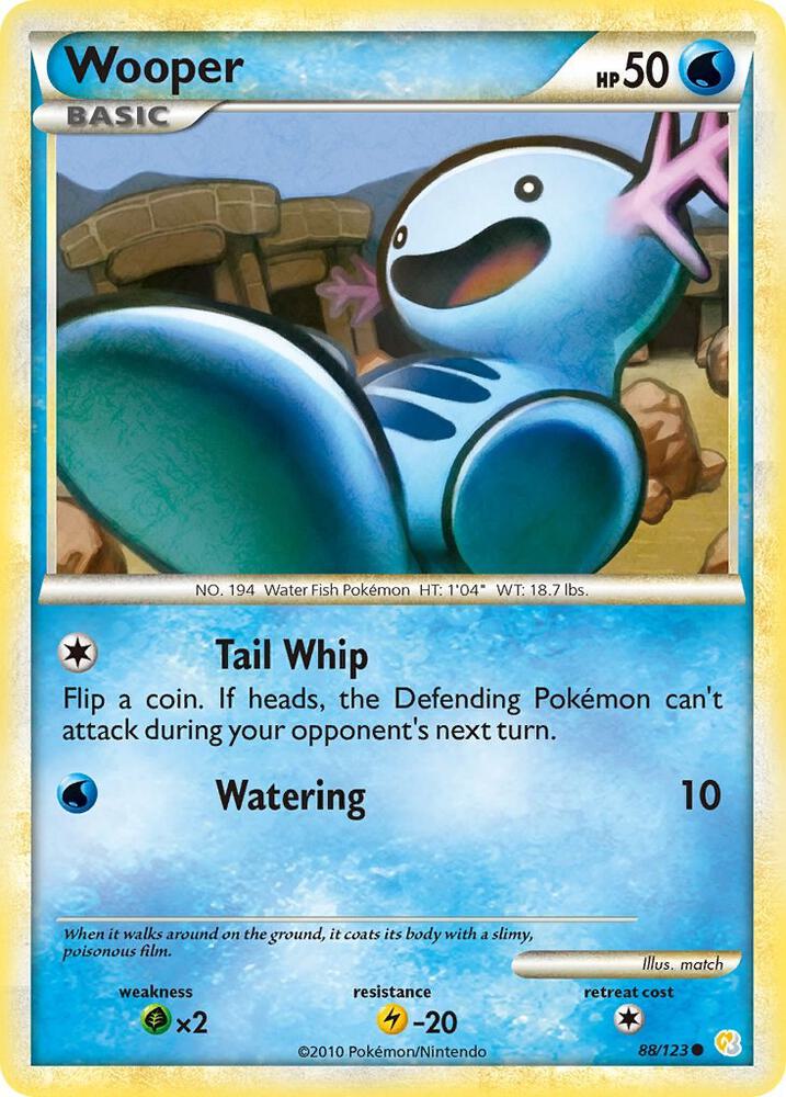 Wooper 88/123 (HeartGold SoulSilver)  | Good Games Adelaide SA