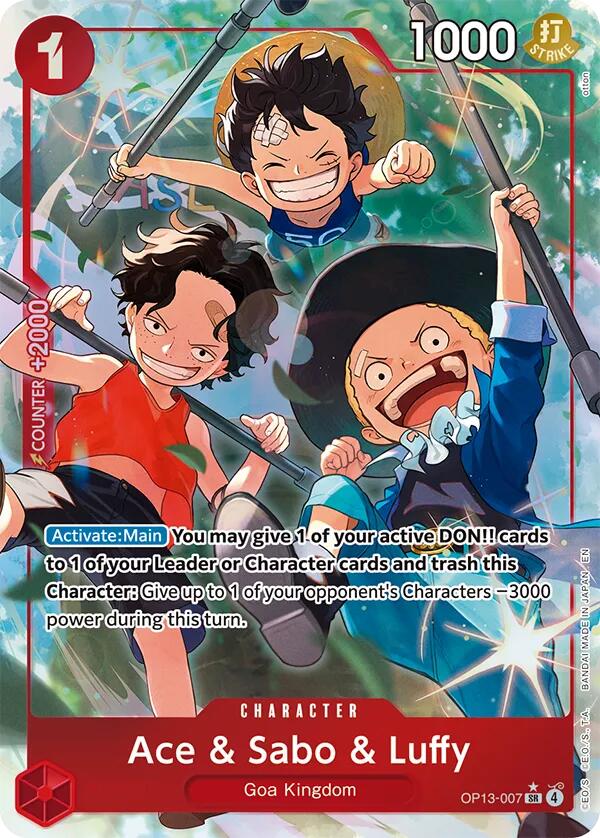 Ace & Sabo & Luffy (Alternate Art) [Carrying On His Will] | Good Games Adelaide SA