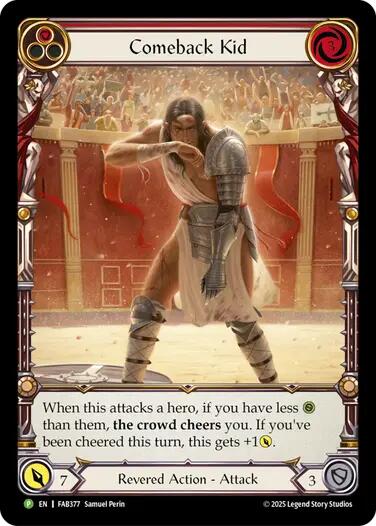 Comeback Kid (Red) [FAB377] (Promo)  Rainbow Foil | Good Games Adelaide SA