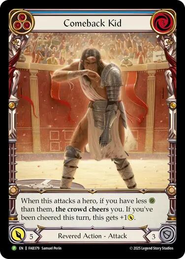 Comeback Kid (Blue) [FAB379] (Promo)  Rainbow Foil | Good Games Adelaide SA