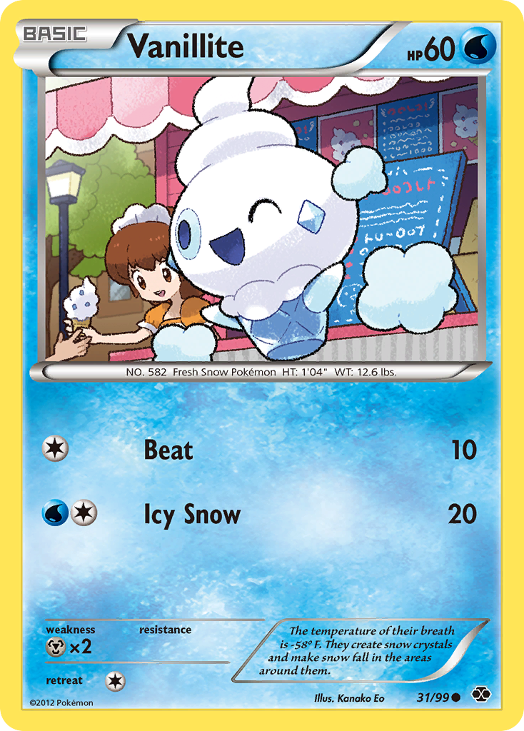 Vanillite (31/99) [Black & White: Next Destinies] | Good Games Adelaide SA