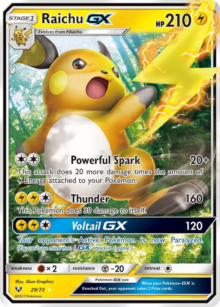 Raichu GX 29/73 (Shining Legends)  - Holofoil | Good Games Adelaide SA