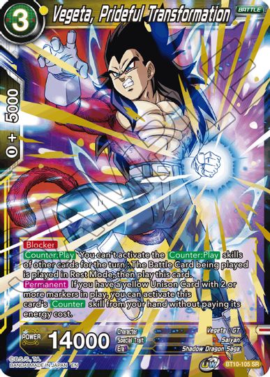 Vegeta, Prideful Transformation (Event Pack 08) (BT10-105) [Tournament Promotion Cards] | Good Games Adelaide SA