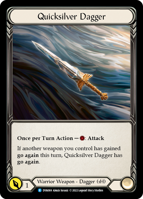 Quicksilver Dagger [DYN069] (Dynasty)  Cold Foil | Good Games Adelaide SA