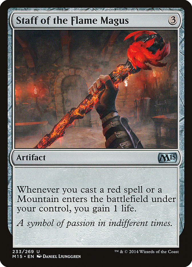 Staff of the Flame Magus 233 (Magic 2015 (M15))  | Good Games Adelaide SA