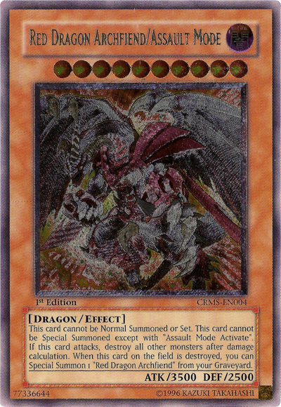 Red Dragon Archfiend/Assault Mode [CRMS-EN004] Ultimate Rare | Good Games Adelaide SA