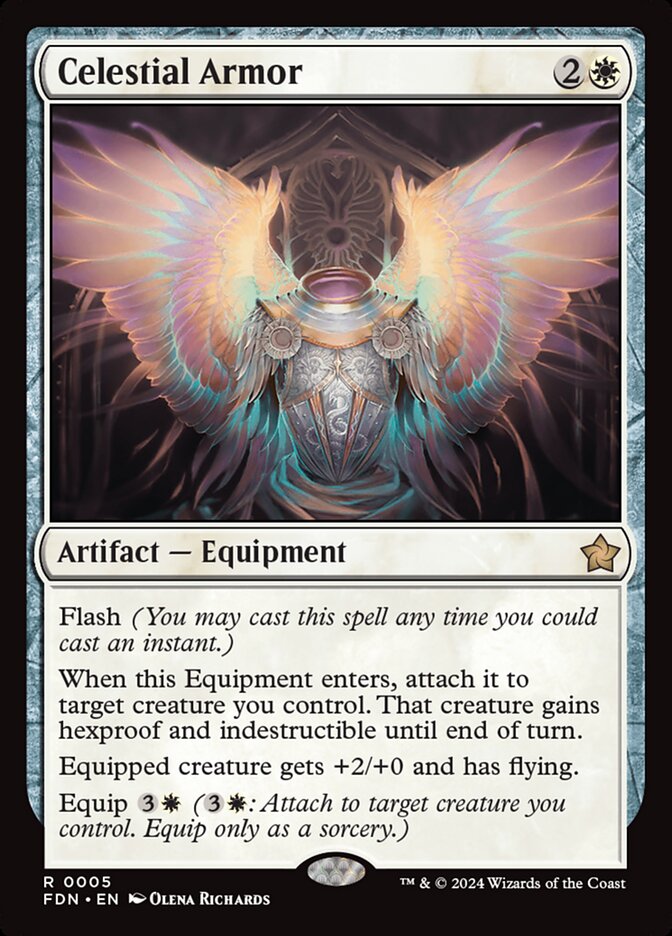 Celestial Armor 5 (Foundations)  - Foil | Good Games Adelaide SA