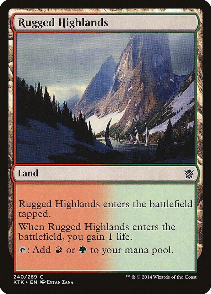 Rugged Highlands 240 (Khans of Tarkir)  - Foil | Good Games Adelaide SA