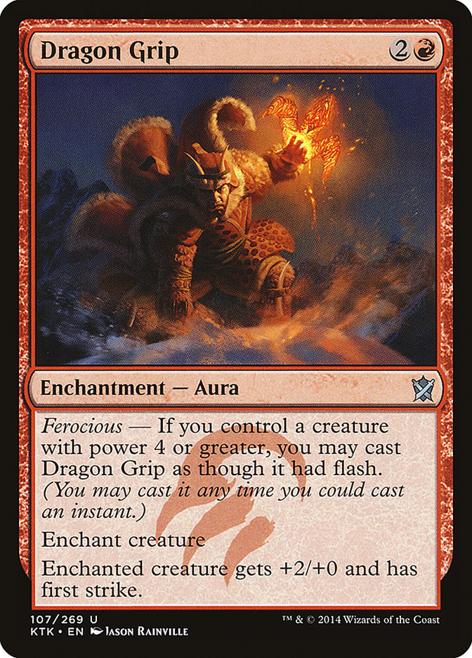 Dragon Grip 107 (Khans of Tarkir)  - Foil | Good Games Adelaide SA
