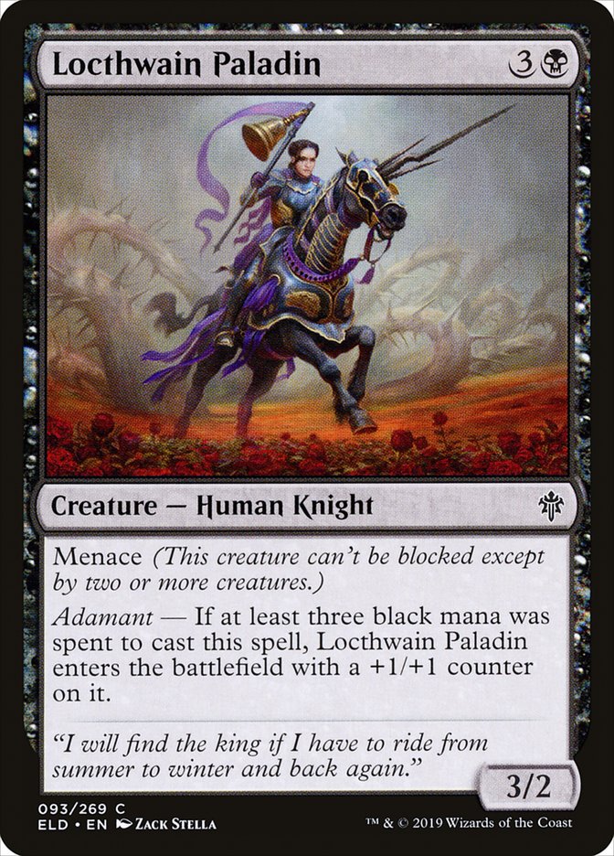 Locthwain Paladin 93 (Throne of Eldraine)  | Good Games Adelaide SA