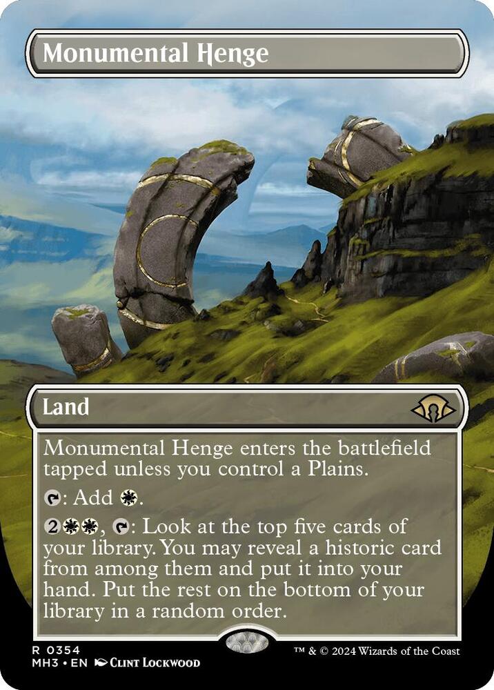 Monumental Henge 354/319 (Modern Horizons 3)  - Borderless Foil | Good Games Adelaide SA