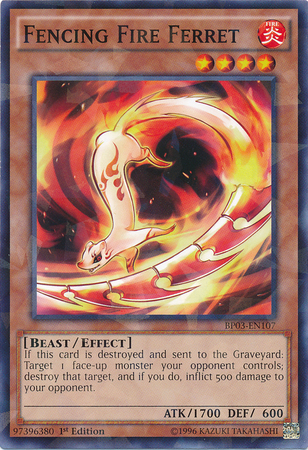 Fencing Fire Ferret [BP03-EN107] Shatterfoil Rare | Good Games Adelaide SA