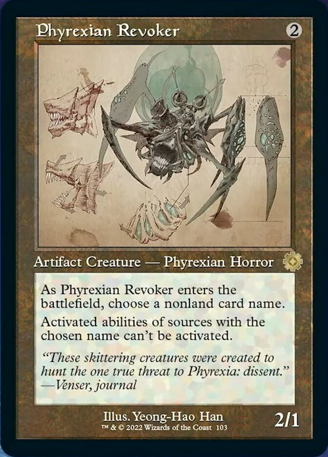 Phyrexian Revoker (Retro Schematic) [The Brothers' War Retro Artifacts] | Good Games Adelaide SA