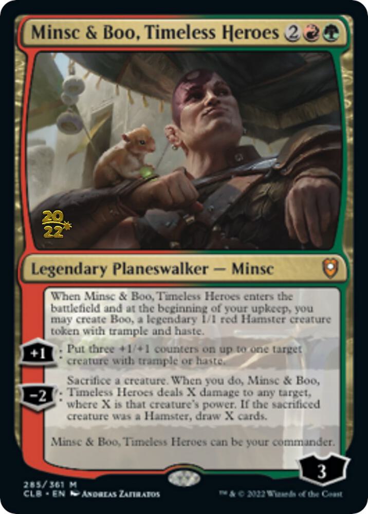 Minsc and Boo Timeless Heroes 285 (Prerelease Cards)  - Foil | Good Games Adelaide SA