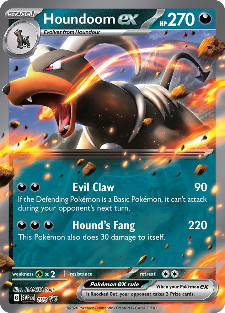 Houndoom ex 103 (SV: Scarlet & Violet Promo Cards)  - Holofoil | Good Games Adelaide SA
